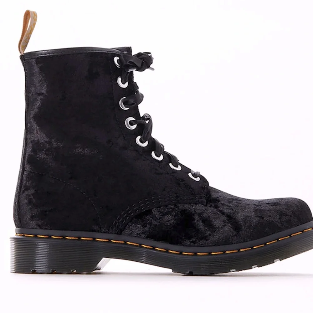 Doc Marten crushed velvet 1460 Pascal Boots - Picture 1 of 4